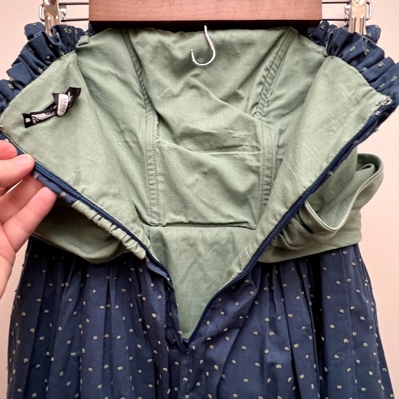 Betsey Johnson Y2K Style Polka Dot Strapless Dress Size 2 - Picture 5 of 7